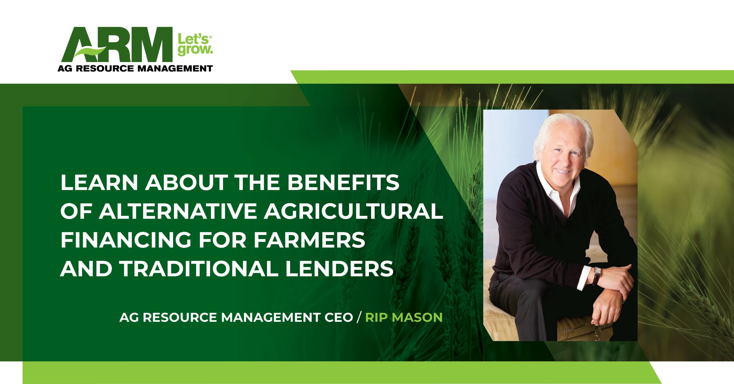 Learn about the benefits of alternative agricultural financing for farmers and traditional lenders